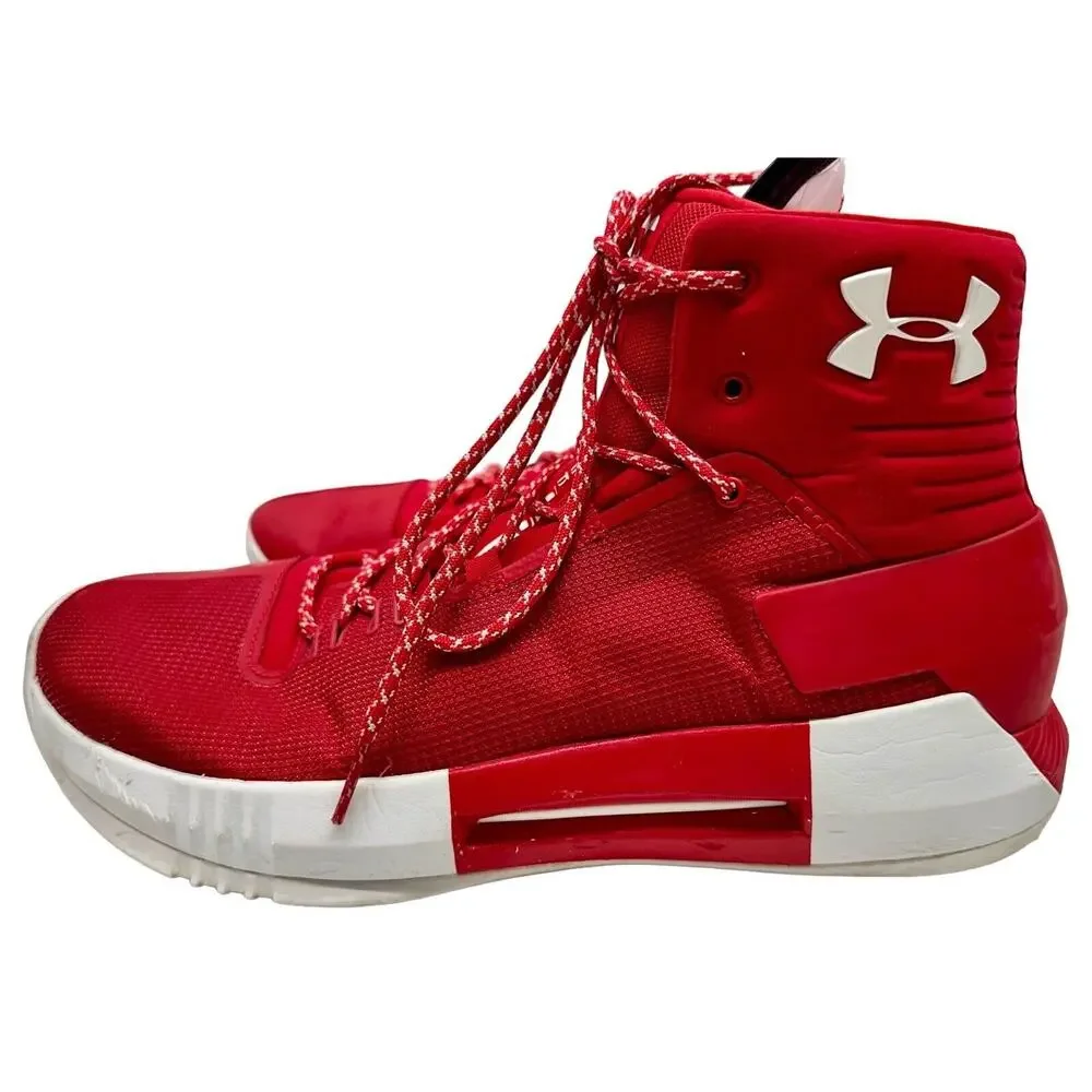 Under Armour Mens Hi-Top Basketball‎ Shoes 11 - Red